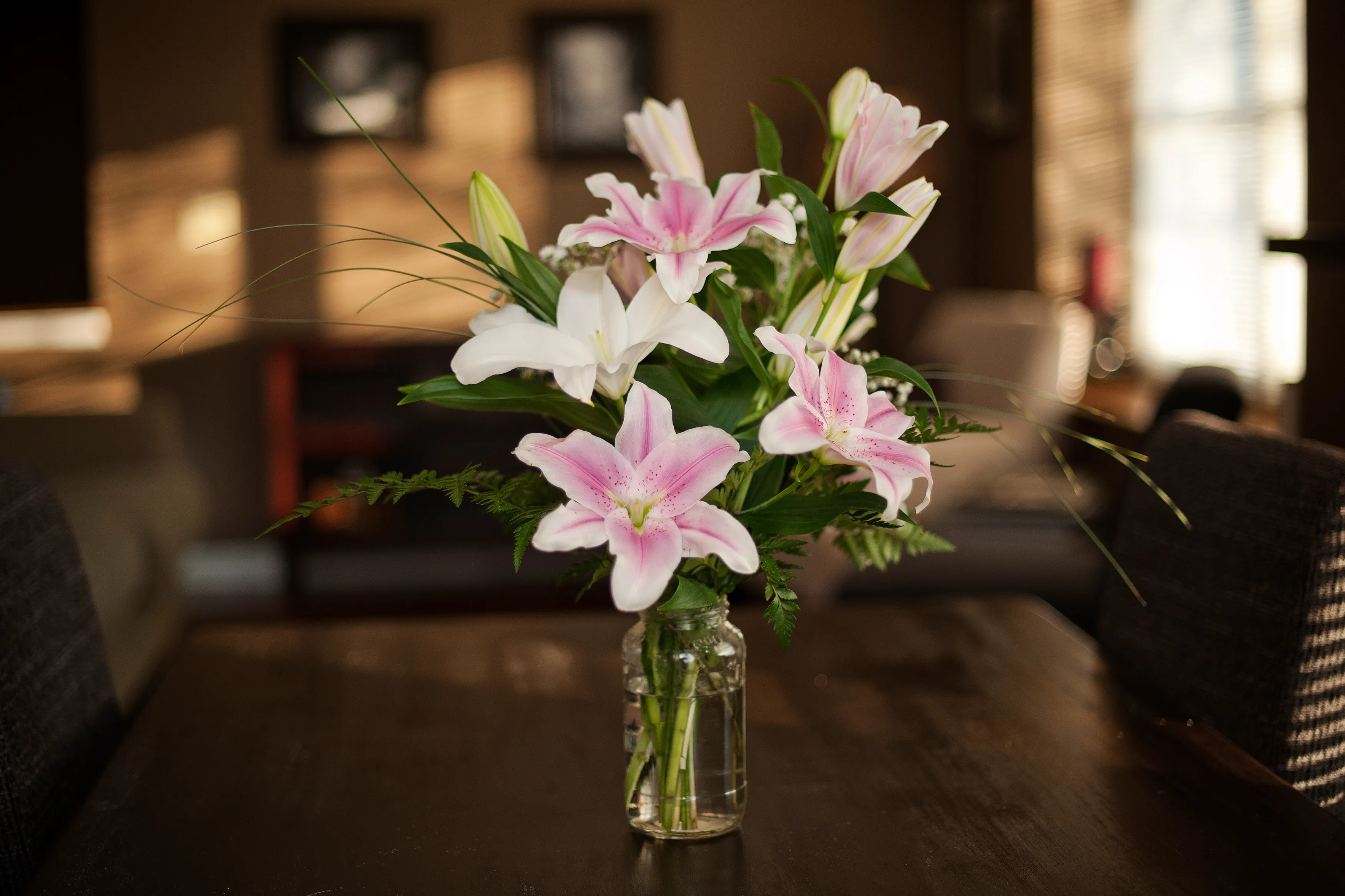 A peaceful funeral home setting